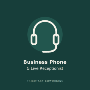 Headset illustration for Tributary business phone and live receptionist service