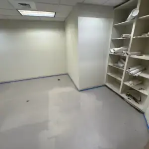 Private shelving room at Tributary illustrating business storage options
